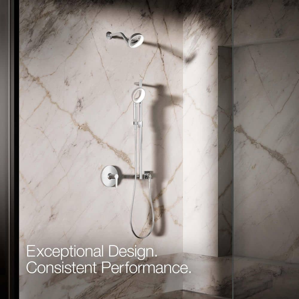 Polished Chrome Wall Mounted Handheld Shower Head