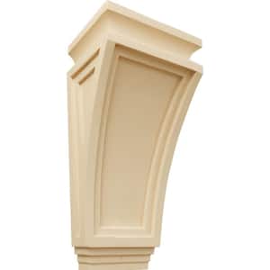 6 in. x 4-3/4 in. x 12 in. Maple Arts and Crafts Corbel