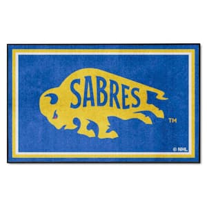 Buffalo Sabres Blue 4 ft. x 6 ft. Plush Area Rug