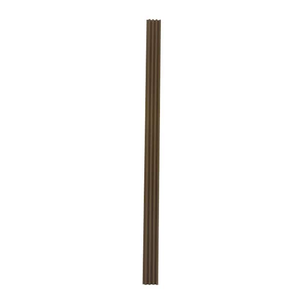 Mediterraneo 9.5 ft. x 6.29 in. Decorative PVC Slat Wall Panel in Brown