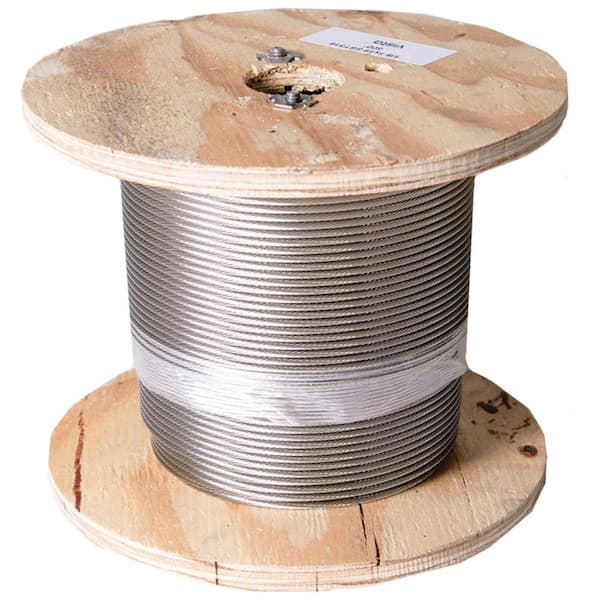 Vista Railing Systems Inc Vista Railing Systems 1/8 in. x 500 ft. Stainless Steel Stainless Steel Cable Wire Spool Cable Rail - PB78005