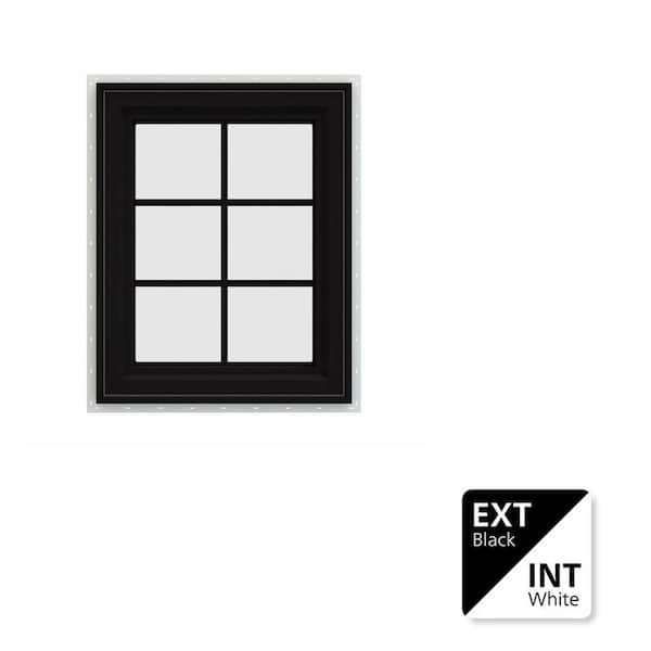 JELD-WEN 48 in. x 54 in. V-2500 Series Bronze FiniShield Vinyl