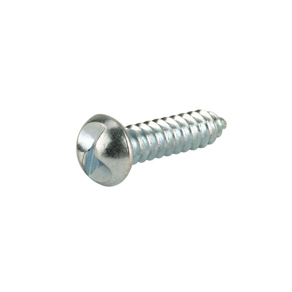Everbilt 12 1 in. OneWay RoundHead Sheet Metal Screws (2Pack) 44191