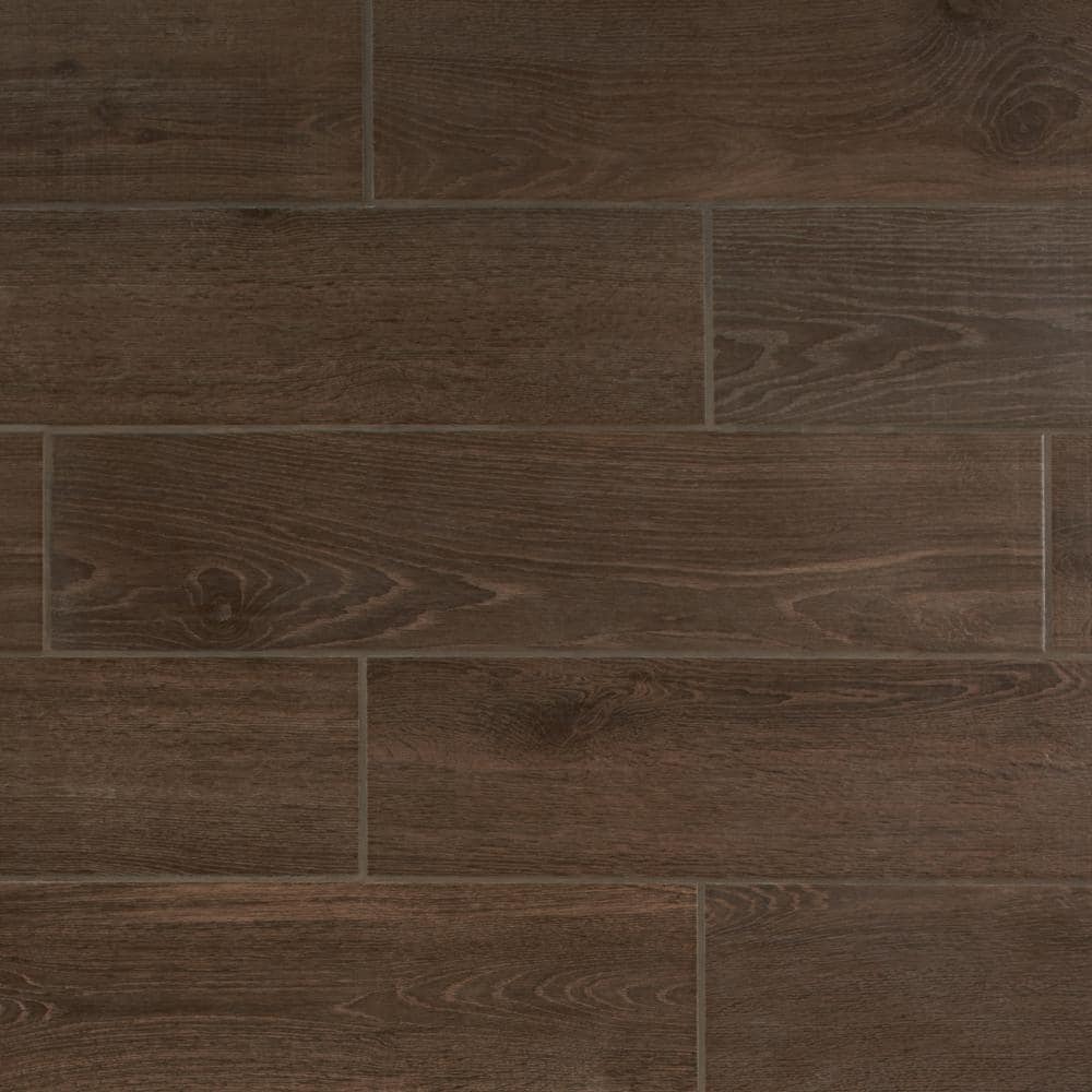 Daltile Lakewood Dark Brown 8 In X 36 In Ceramic Floor And Wall Tile 1351 Sq Ft Case Lw01836hd1p3 The Home Depot