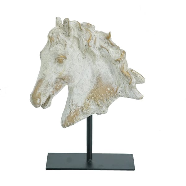 White Cement Garden Statue