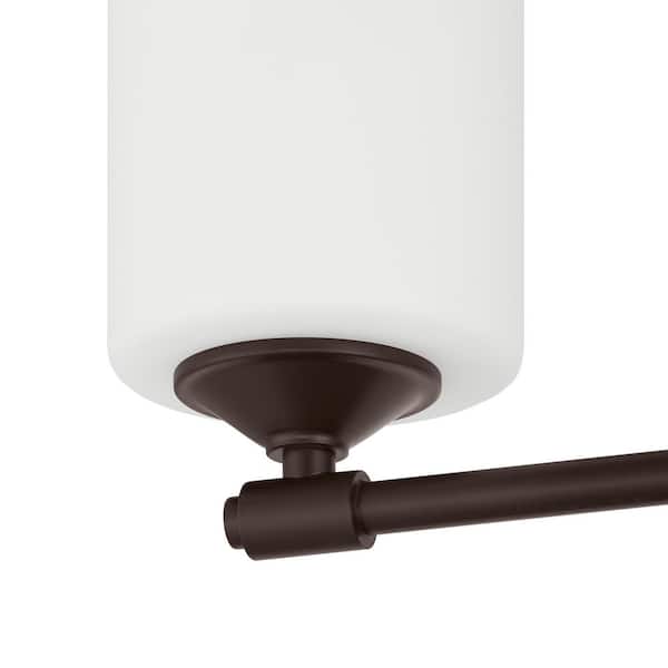 Hampton Bay Darlington 20.88 in. 3-Light Bronze Vanity Light