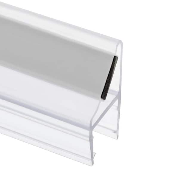 1/2 in. Glass Shower Door 90 or 180 Degree Magnetic Vertical Side Set, Clear, 78 in., Fits Frameless Door (Two Piece)