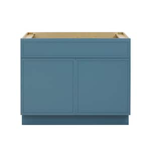 39 in. W x 21 in. D x 32.5 in. H 2-Doors Bath Vanity Cabinet without Top in Sea Green
