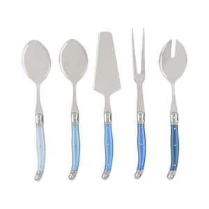 French Home Shades of Blue Laguiole 5-Piece Hostess Set