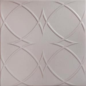 Circles and Stars Inspired 1.6 ft. x 1.6 ft. Decorative Foam Glue Up Ceiling Tile (21.6 sq. ft./case)