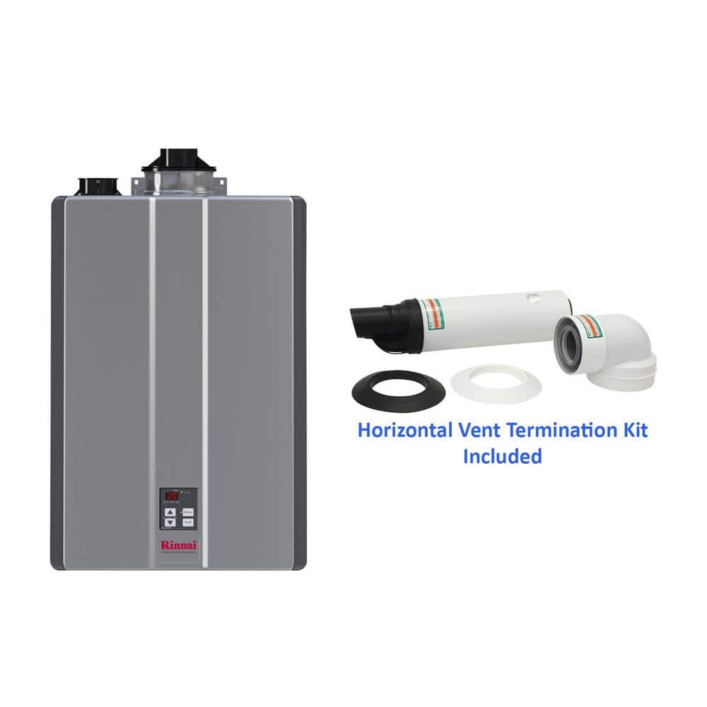 Rinnai Super High Efficiency Plus 11 GPM Indoor Residential 199,000 BTU Natural Gas Tankless Water Heater with Termination Kit -  RU199IN-229012NPP