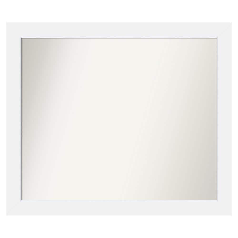 Corvino White 41 in. x 35 in. Custom Non-Beveled Matte Wood Framed Bathroom Vanity Wall Mirror price history on PriceWatchPro