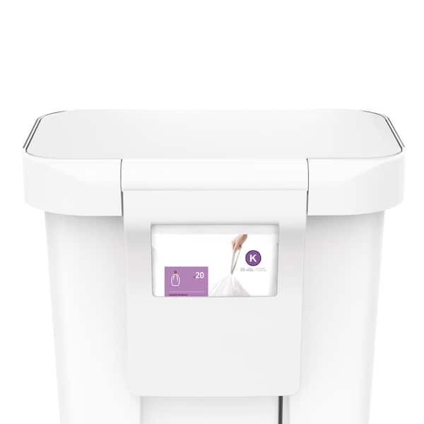 simplehuman 45L Rectangular Liner Rim Step Kitchen Trash Can