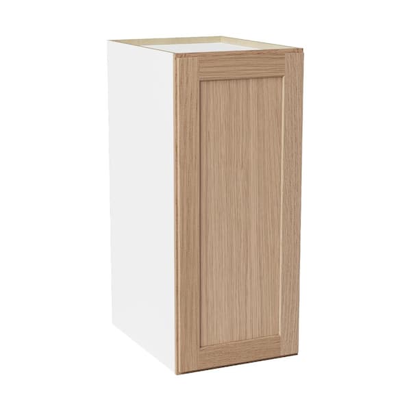 18 in. W x 24 in. D x 42 in. H Ready to Assemble Solid Wood Shaker Pantry Kitchen Cabinet in Oak