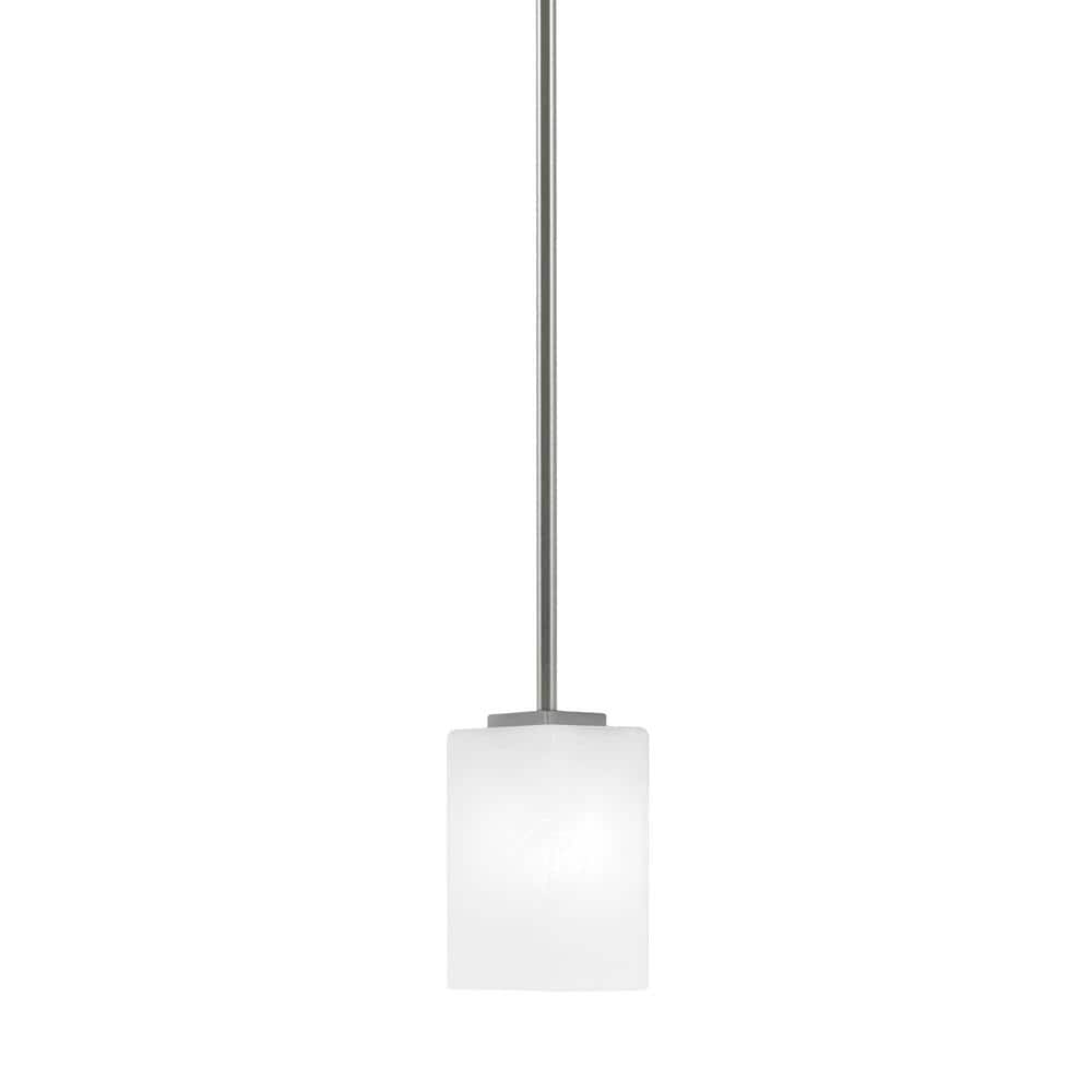 Bridgewater 100-Watt 1-Light Graphite Shaded Pendant Light Mini Pendant wit