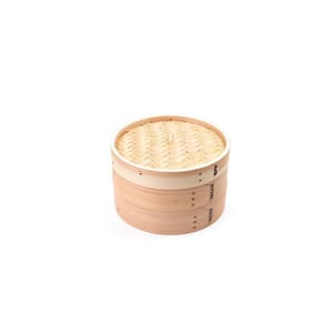 10 in. Bamboo 2-Tier Capacity Steamer