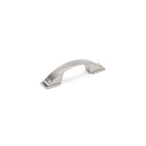 Lucca Collection 3 in. (76 mm) Brushed Nickel Transitional Cabinet Bar Pull