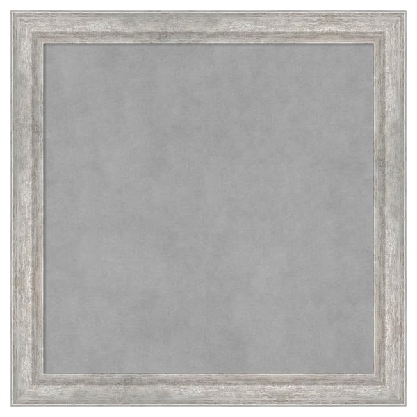 Amanti Art Angled Silver 23 in. x 23 in. Framed Magnetic Board