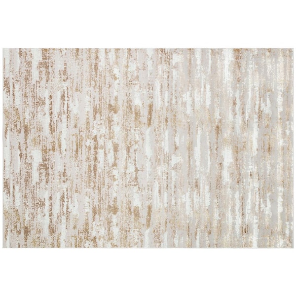 Amazing Rugs Milano Home Beige 8 ft. x 11 ft. Woven Area Rug