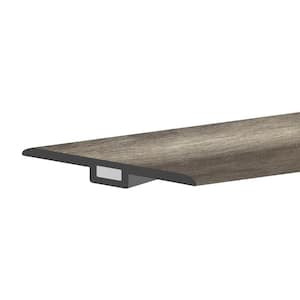 GlueCore Ash Gray 1-3/4 in. W x 47-1/4 in. L x 0.27 in. T Vinyl T-Molding