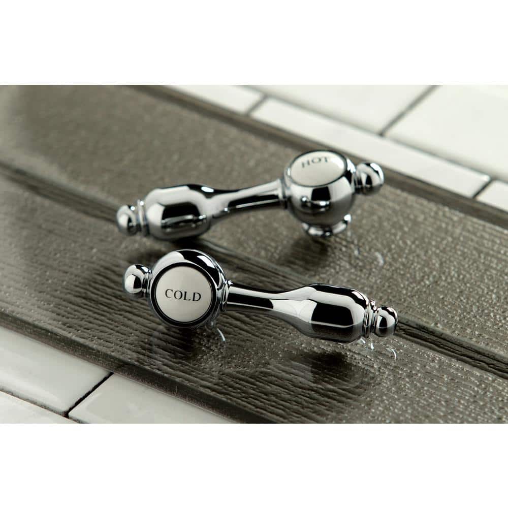 Polished Chrome Bridge Kitchen Faucet with Pull-out Spray