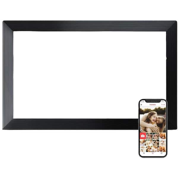 Lukyamzn 15.6 in. WiFi Digital Large Picture Frame with IPS Touch Screen, 32GB Memory, Wall-Mountable in Black