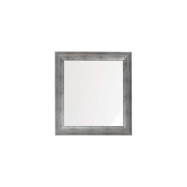 BrandtWorks Swirled Historic Silver Wall Mirror 25.5 in. W x 27.5 in. H ...