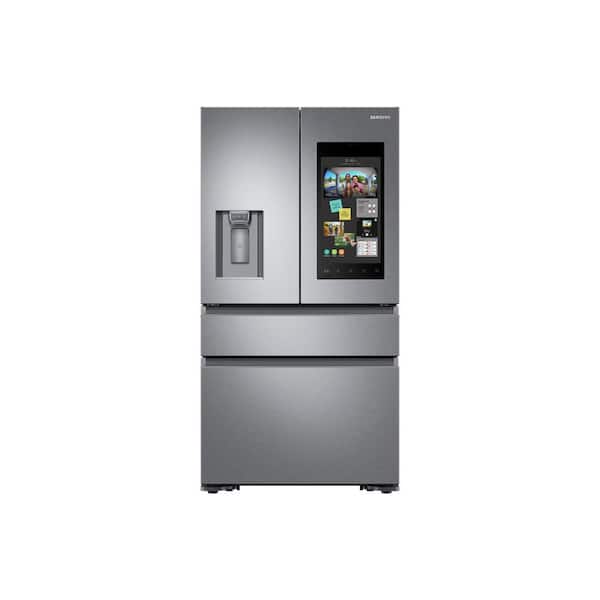 Samsung 22.2 cu. Ft. Family Hub 4-Door French Door Recessed Handle Smart Refrigerator in Stainless Steel, Counter Depth