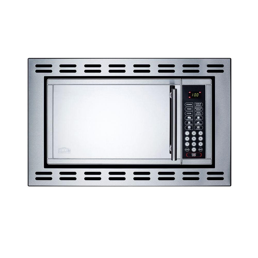 Summit Appliance 0.9 cu. ft. Built-In Microwave in Stainless Steel, Silver