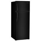PREMIUM 7.4 cu. ft. Top Freezer Refrigerator in Black, Counter Depth ...