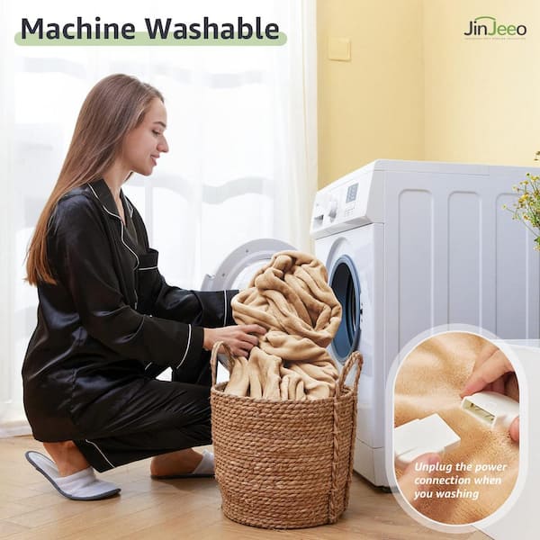 Heated Blanket Queen Size 84 X 90 Inch Machine Washable