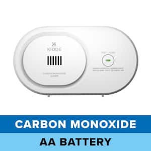 AA Battery-Powered Carbon Monoxide Detector with LED Status Indicators, COB
