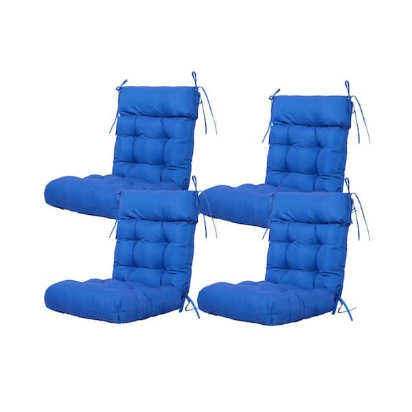 ARTPLAN Seat/Back Outdoor Chair Cushion Patio Cushion Tie Tufted Replacement for Patio Furniture 20 in. x20 in. x4 in. ,Set Of 4