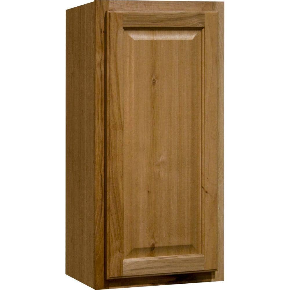Hampton Bay Hampton Assembled 15x30x12 in. Wall Kitchen Cabinet in Natural Hickory