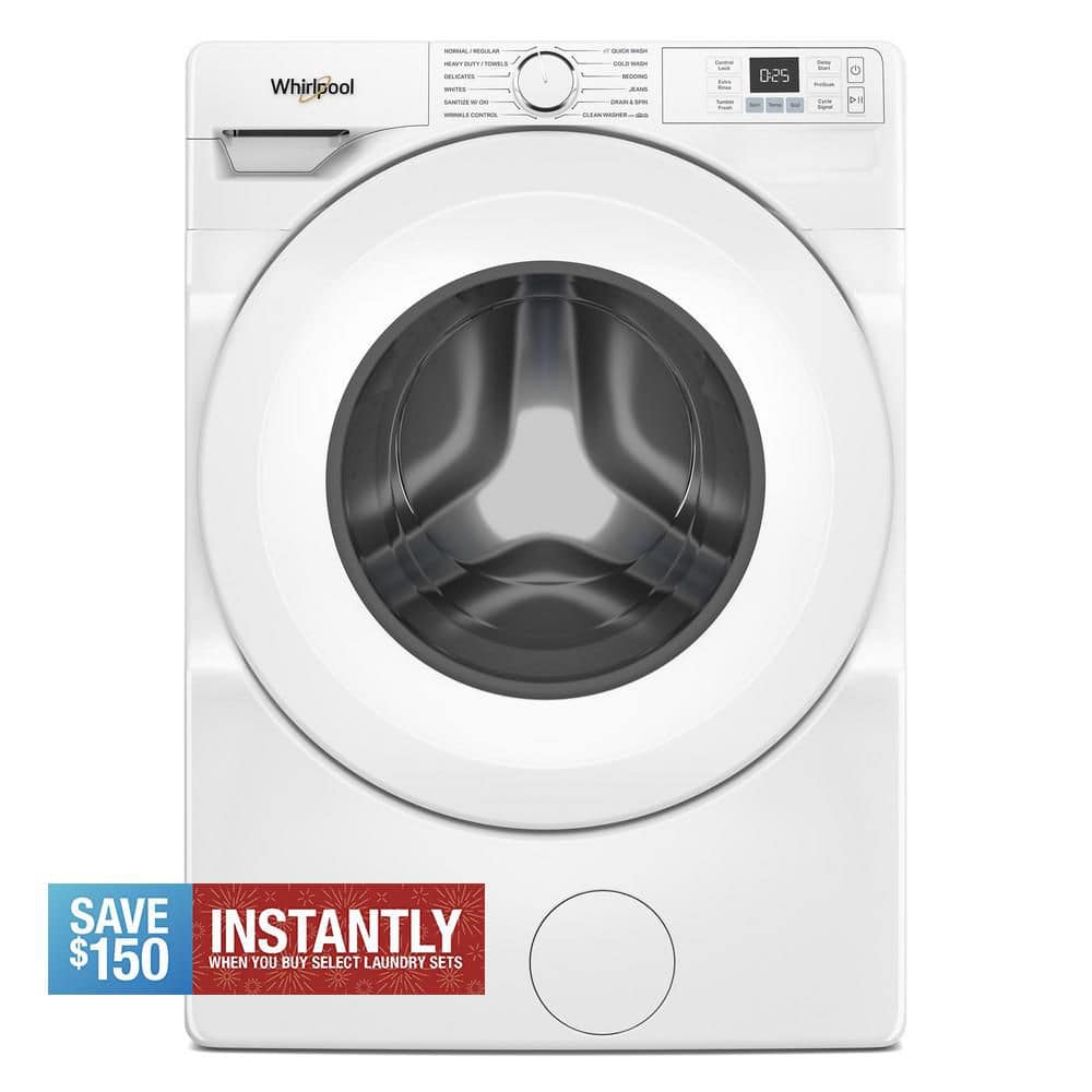 4.5 Cu. Ft. Front Load Washer in White with Tumble Fresh Option
