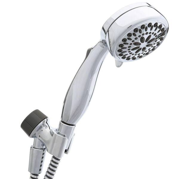 Delta 7-Spray 3.4 in. Single Wall Mount Handheld Shower Head in