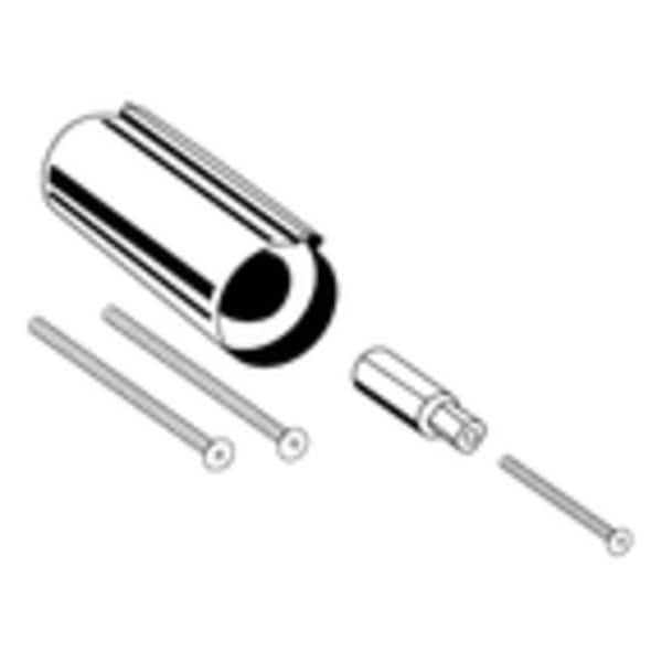 Posi-Temp 1 in. Handle Tub/Shower Extension Kit in Brushed Nickel