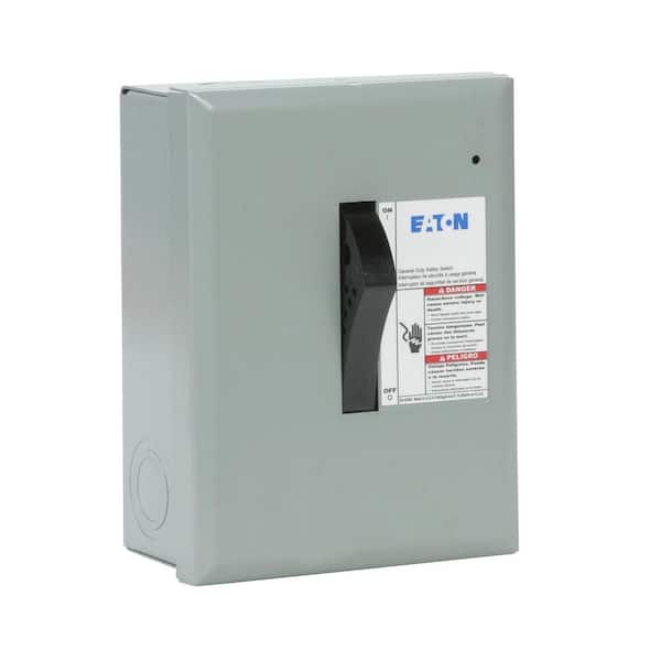 Eaton 30 Amp 120/240Volt 7,200Watt Fused GeneralDuty Safety Switch
