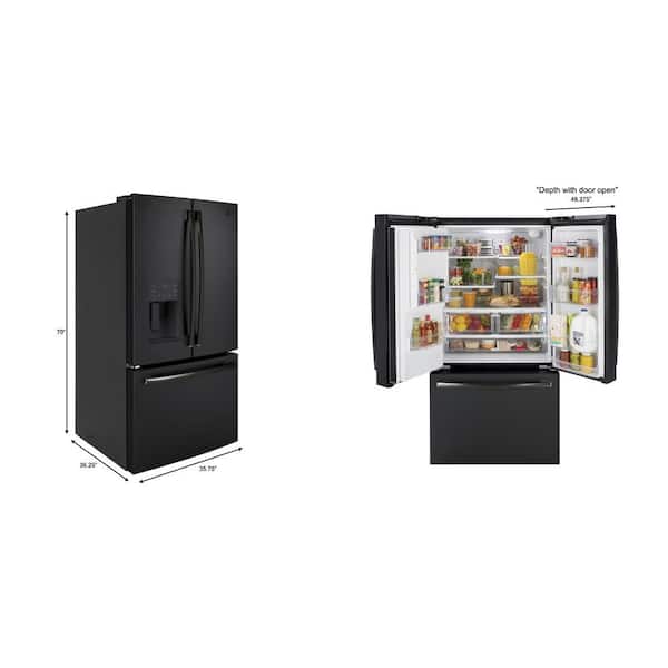 25.6 cu. ft. French-Door Refrigerator in Black Slate, Fingerprint Resistant and ENERGY STAR