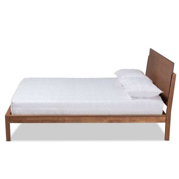 Baxton Studio Giuseppe Brown King Platform Bed