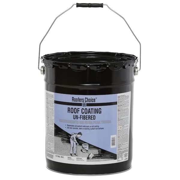 Roofers Choice 66 Unfibered Black Roof Coating 4.75 gal.