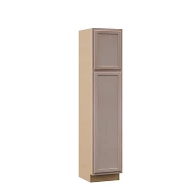 Hampton Unfinished Beech Recessed Panel Stock Assembled Pantry Kitchen Cabinet (18 in. x 84 in. x 24 in.)