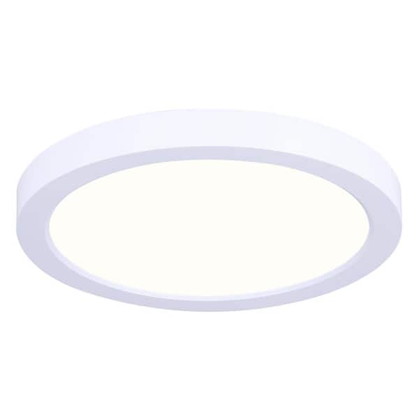 CANARM Low Profile 7 in. White Integrated LED Flush Mount