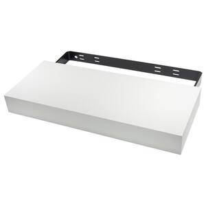 24 in x 10 in x 3.25 in White Floating Shelf Kit
