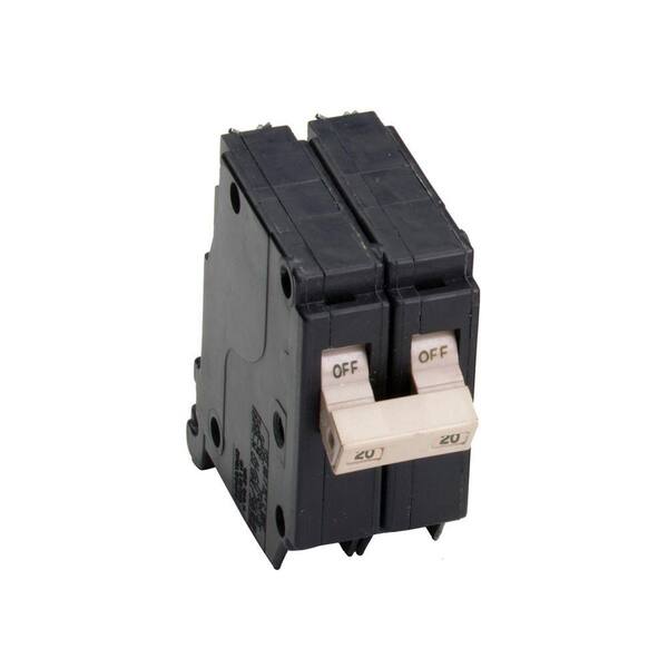 Eaton 20 Amp 3/4 in. Double-Pole Type CH Circuit Breaker