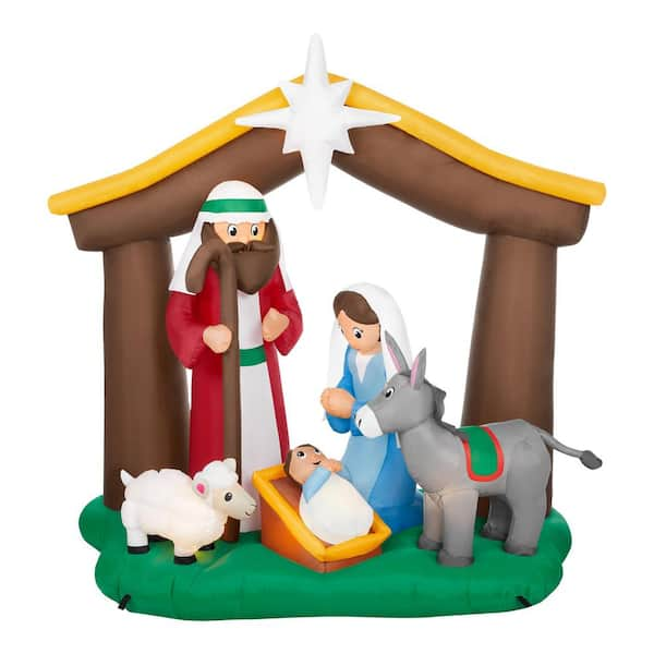 Reviews for Home Accents Holiday 6 ft. LED Nativity Scene Christmas ...