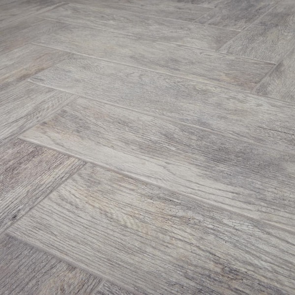 Floor & Decor | Hard Grey Wood Plank Porcelain Tile, 6 x 24, 10 mm Thick