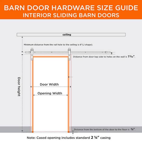 32 in. x 84 in. 3/4-Lite Tempered Clear Glass Black Steel Frame Sliding Barn Door with Hardware Kit and Soft Close