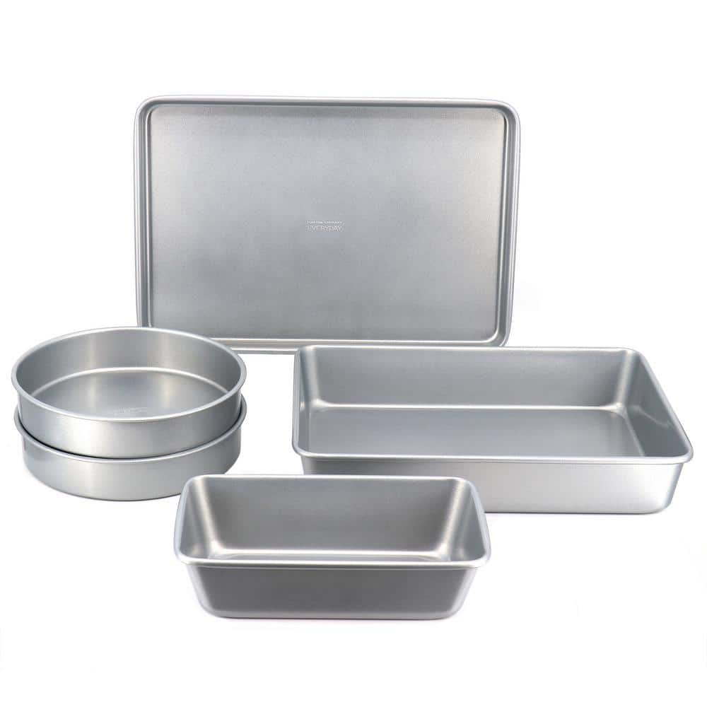 MARTHA STEWART EVERYDAY Color Bake 4 Piece Nonstick Carbon Steel Bakeware  Set in Teal 985120850M - The Home Depot