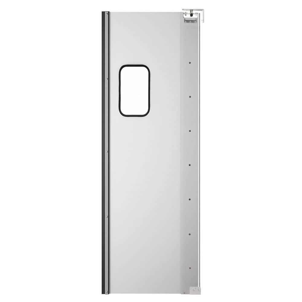 Koolmore 36 in. x 84 in. Universal/Reversible Silver Finished